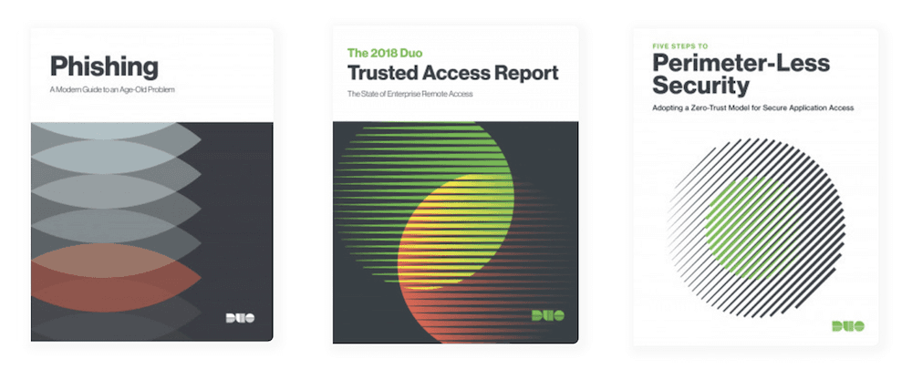 A sample selection of Duo's ebooks