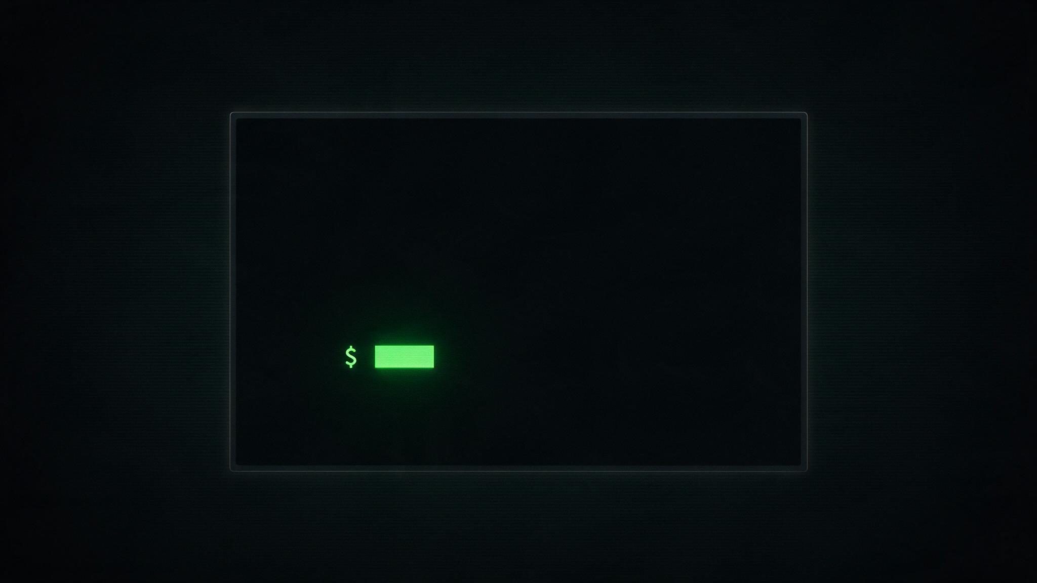 An empty, ready terminal window
